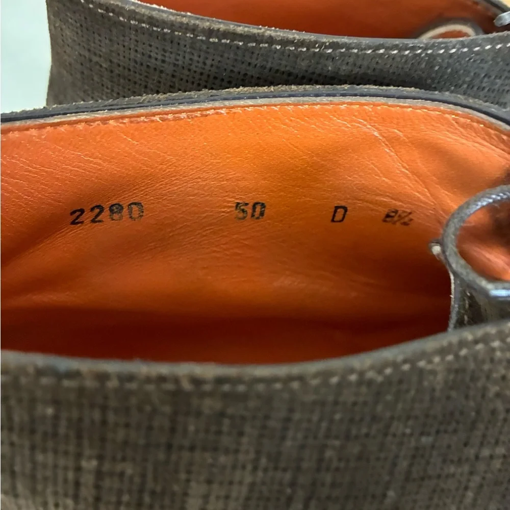 Santoni | Brown lace up chukka boot shoes